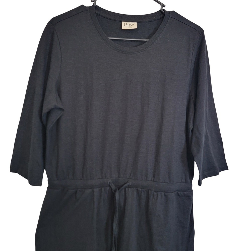 Pact Organic Cotton Relaxed Slub Weekend T-shirt Dress Vacation Casual Medium - Picture 6 of 14